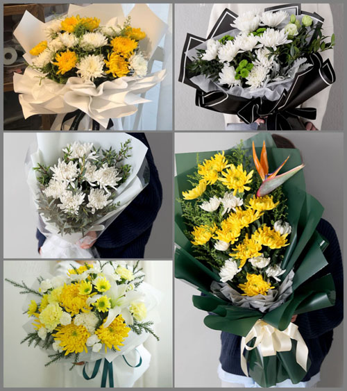 广东汕头市潮南区井都镇新明村白事花束代送